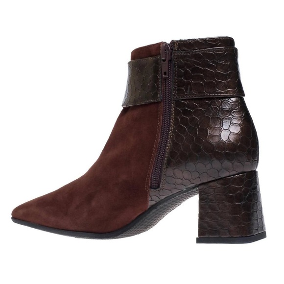 RON WHITE Women Linzi Ankle Boot In Chocolate SZ 8.5 - Picture 2 of 3